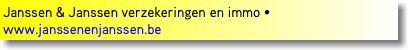 Janssen & Janssen verzekeringen en immo • www.janssenenjanssen.be